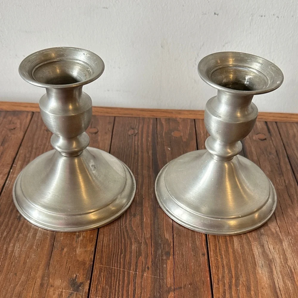 Pewter Candle Holders